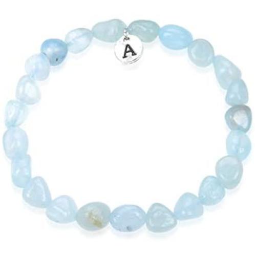 Adabele 1pc Natural 7 inch 7.5 inch Gemstone Bracelet Stretchy Chakra Gems Stones 7-10mm Free Form Beads Healing Crystals Engergy Quartz Jewelry Women Girls Birthday Gift