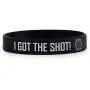Grand Parfums I GOT The Shot, COVID-19 Vaccinated, Set of 1 Black and 1 White Stretch Bracelets - Colorful Non-Toxic Silcone Wristband One-Size Fits Adults, Vaccination Identification Support