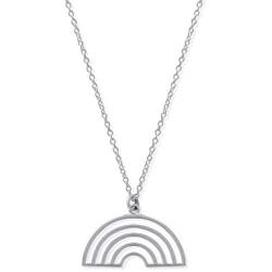 Boma Jewelry Sterling Silver Rainbow Necklace, 18 Inches