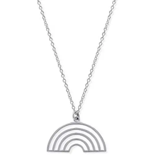 Boma Jewelry Sterling Silver Rainbow Necklace, 18 Inches Boma Jewelry Sterling Silver Rainbow Necklace, 18 Inches