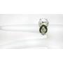 RB Gems Sterling Silver 925 Statement Ring Genuine Gemstone Cushion 12 mm, Rhodium-Plated Finish