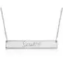 JOELLE JEWELRY Custom Name Bar Necklace Sterling Silver - Personalised Nameplate Necklace with Any Name JOELLE JEWELRY Custom Name Bar Necklace Sterling Silver - Personalised Nameplate Necklace with Any Name