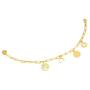 BESTTERN Charm Bracelets for Women Gold, Cute Link Charms Friendship Bracelet, Stainless Steel Inspirational Bracelet for Teen Girl