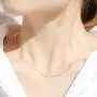 Hidepoo Sideways Initial Necklace for Women, 14k Gold Plated Dainty Cubic Zirconia Sideways Alphabet 26 A-Z Letter Necklace, Personalized Tiny Monogram Initial Necklace Gifts for Women Girls
