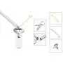 XIUDA Cremation Jewelry Urn Necklace for Ashes with Angel Wing Charm & Cylinder Eternity Stainless Steel