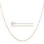 10K Yellow Gold 0.8MM Diamond Cut Cable Link Chain Necklace -Made in Italy-Choose your Size & Color