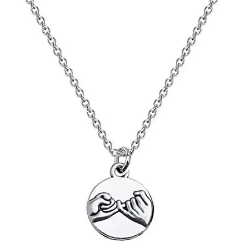 Best Friend Promise Necklaces,Promise Necklace Dainty,Sliver Plated Pinkie Promise Chain Best Gift Pendant Necklace,Simple Necklace, Everyday Jewelry,Charm Necklace Best Friend Promise Necklaces,Promise Necklace Dainty,Sliver Plated Pinkie Promise Chain Best Gift Pendant Necklace,Simple Necklace, Everyday Jewelry,Charm Necklace