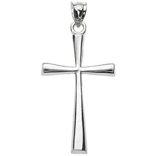 Religious Jewelry by FDJ Sterling Silver Dainty Cross Pendant (3 Religious Jewelry by FDJ Sterling Silver Dainty Cross Pendant (3