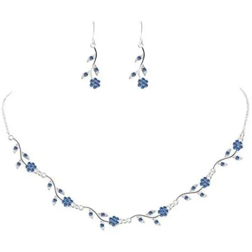 CONCISE ROYAL Bridal Jewelry Set for Wedding, Matching Bridesmaid Necklace Earrings Gifts Set, Rose Gold Gold Blue Bridesmaid Gifts Set of 1 4 6 7 8 CONCISE ROYAL Bridal Jewelry Set for Wedding, Matching Bridesmaid Necklace Earrings Gifts Set, Rose Gold Gold Blue Bridesmaid Gifts Set of 1 4 6 7 8