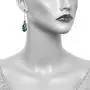 PammyJ Silvertone Abalone Swirl Teardrop Shell Earrings For Women