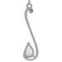 Silvershake 1.76ct. 8X6mm Genuine Pear Shape Blue Aquamarine 925 Sterling Silver Musical Note Dangle Earrings Silvershake 1.76ct. 8X6mm Genuine Pear Shape Blue Aquamarine 925 Sterling Silver Musical Note Dangle Earrings