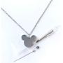 FIKA Mickey Mouse Cremation Ashes Remembrance Urn Pendant Necklace Jewelry Filling Kit Included
