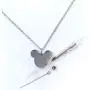 FIKA Mickey Mouse Cremation Ashes Remembrance Urn Pendant Necklace Jewelry Filling Kit Included