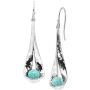 Silpada Blue Oasis Natural Amazonite Drop Earrings in Sterling Silver