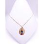 Virgen Maria Auxiliadora Pendant Necklace for Women 18K Gold Plated Chain Mary Help Of Christians Jewelry