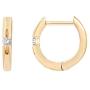 PAVOI 14K Gold Plated Sterling Silver Cubic Zirconia Huggie Hoop Earrings for Women