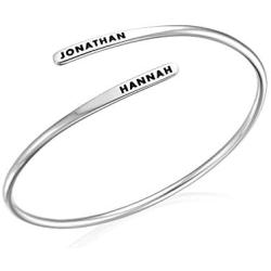 MyNameNecklace Personalized Adjustable Engraved Cuff Bracelet for Woman - Custom Name Jewelry