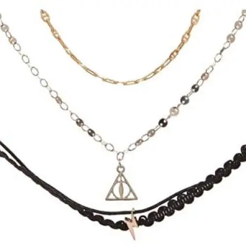 Bioworld Harry Potter 3 Pack Gift Set Choker Necklace Costume Jewelry Bioworld Harry Potter 3 Pack Gift Set Choker Necklace Costume Jewelry