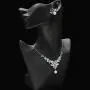 Roseeden Bridal Zirconia Necklace and Earrings Set Pearl Jewelry for Brides and Bridesmaids RE8062 Roseeden Bridal Zirconia Necklace and Earrings Set Pearl Jewelry for Brides and Bridesmaids RE8062