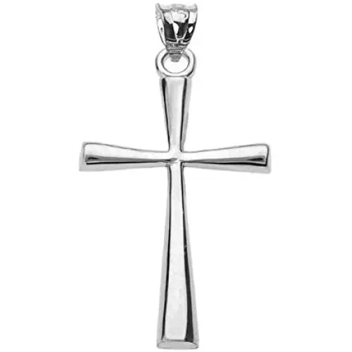 Religious Jewelry by FDJ Sterling Silver Dainty Cross Pendant Religious Jewelry by FDJ Sterling Silver Dainty Cross Pendant