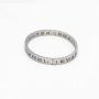 Baoli Zircon Jewelry Roman Numerals Bangle Bracelet for Women (Silver)