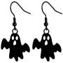 Halloween Black Ghost Earrings Skull Bat Hook Tassel Christmas Jewelry Earring Halloween Handcraft Costume Accessories Jewelry for Women Girls.