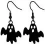 Halloween Black Ghost Earrings Skull Bat Hook Tassel Christmas Jewelry Earring Halloween Handcraft Costume Accessories Jewelry for Women Girls.