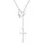 925 Sterling Silver Cubic Zirconia Faith Hope Love Cross Pendant Necklace for Women Teen Girls Y Lariat Necklace with Adjustable Chain First Communion Easter Gifts 925 Sterling Silver Cubic Zirconia Faith Hope Love Cross Pendant Necklace for Women Teen Girls Y Lariat Necklace with Adjustable Chain First Communion Easter Gifts