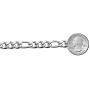 Savlano 925 Sterling Silver 9.5mm Italian Solid Figaro Link Chain Necklace With Gift Box For Men & Women - Made in Italy