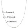 AILIN Jewelry Personalized Sideways Initial Necklace 925 Sterling Silver Custom Initial Necklace A to Z Letters for Women Silver Rose Gold Plated Gold Plated