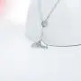 Mermaid Tail Necklace 925 Sterling Silver Heart Y Necklaces Jewelry Valentines Day Gift for Women Mermaid Tail Necklace 925 Sterling Silver Heart Y Necklaces Jewelry Valentines Day Gift for Women