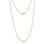 NYC Sterling Unisex Sterling Silver 1.5MM Diamond Cut Italian Made Rope Chain Necklace