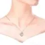 YL Heart Locket Picture Necklace 925 Sterling Silver Personalized Filigree Angel Wings Photo Lockets Pendant Jewelry