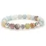 Self-Discovery 8mm Prayer Lotus Charm Bead Yoga Jewelry Handmade Stretchy Mala Energy Bracelet