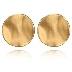 LittleB Vintage Earrings Geometric Circular Studs Earring for Women and Girls.