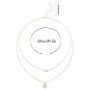 Jovono Gold Fashion MultiLayered Necklaces Dove Sequin Pendant Necklace For Women and Girls