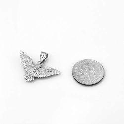 Sterling Silver Falcon Eagle DC Charm Pendant