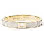 Kate Spade New York Hole Punch Spade Hinge Bangle Pearl Bracelet