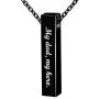 Fanery Sue Custom Urn Necklace for Ashes Personalized Name Memorial Cremation Jewelry Vertical Bar Pendant Fanery Sue Custom Urn Necklace for Ashes Personalized Name Memorial Cremation Jewelry Vertical Bar Pendant