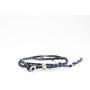 Wakami Double Wrap Bracelet | Handmade Boho Jewelry For Women & Men | Charm Bracelet, Waxed Thread And Zinc Alloy Metal Beads, Fair Trade, 6-10in - Hippie Bracelets.