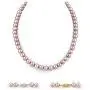 Pink Freshwater Cultured Pearl Necklace for Women in 18 Inch Length with 14K Gold and AAA Quality - THE PEARL SOURCE