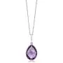 Gem Stone King 925 Sterling Silver Amethyst Pendant Necklace 6.50 Ct Pear Shape Gemstone Birthstone For Women with 18 Inch Silver Chain Gem Stone King 925 Sterling Silver Amethyst Pendant Necklace 6.50 Ct Pear Shape Gemstone Birthstone For Women with 18 Inch Silver Chain