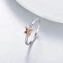 Butterfly Rings for Women Sterling Silver Thin Band Love Promise CZ Ring Butterfly Jewelry Anniversary Wedding Birthday Gift for Her Teen Girls Lover