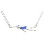 Swimming Gift Necklace – Cute Swimmer Pendant Charm for Girls & Teens on a Swim Team – Inspirational Message Card
