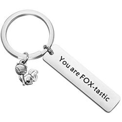 CYTING Fox Keychain You are Fox - Tastic Animal Keychain Fox Jewelry Fox Lover Gift