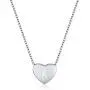 Necklaces for Womens Teen Girls, Sterling Silver Necklace, Jewelry Cute Necklaces of Letter Necklace for Women, 18 inch Dainty Initial Engrave Heart Necklaces for Women with Small Jewelry Box