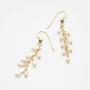 Pearl Drop Dangle Earrings for Women 14K Gold Filled Small Real White Freshwater Cultured Pearl Earrings COMOTO Jewelry