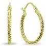 14K Gold 2x12mm Textured Twist Round Lightweight Click-Top Hoop Earrings 14K Gold 2x12mm Textured Twist Round Lightweight Click-Top Hoop Earrings