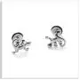 Xusamss Punk Body Piercing Earrings Stainless Steel Animal Gecko Stud Earrings Xusamss Punk Body Piercing Earrings Stainless Steel Animal Gecko Stud Earrings