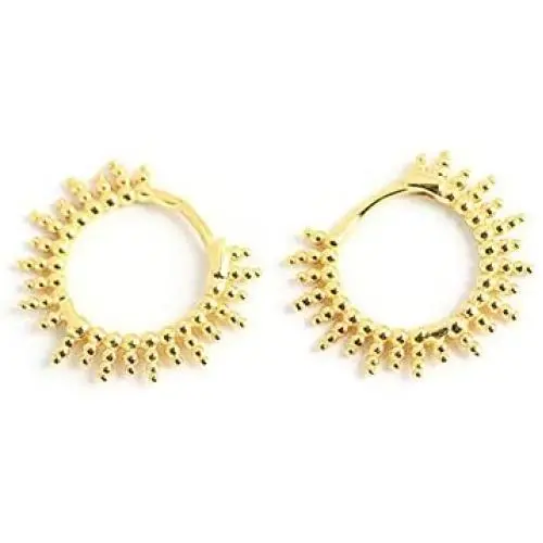 Geometry Semicircle Hoop Earrings Beaded Boho Earring Tassel Horn Minimalist Earrings Dainty Crescent Earring for Women Girls Jewelry